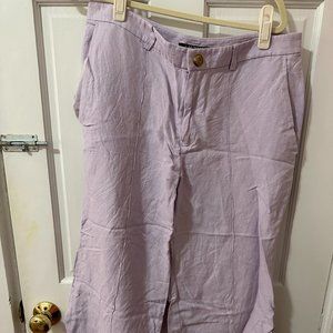 Lauren Ralph Lauren Lilac Linen Pants, sz 10